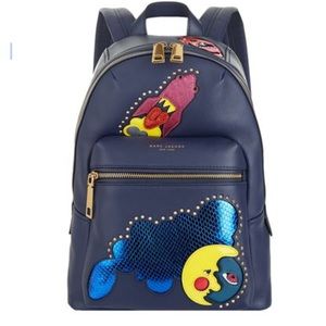 Marc Jacobs Navy Verhoeven Leather Backpack